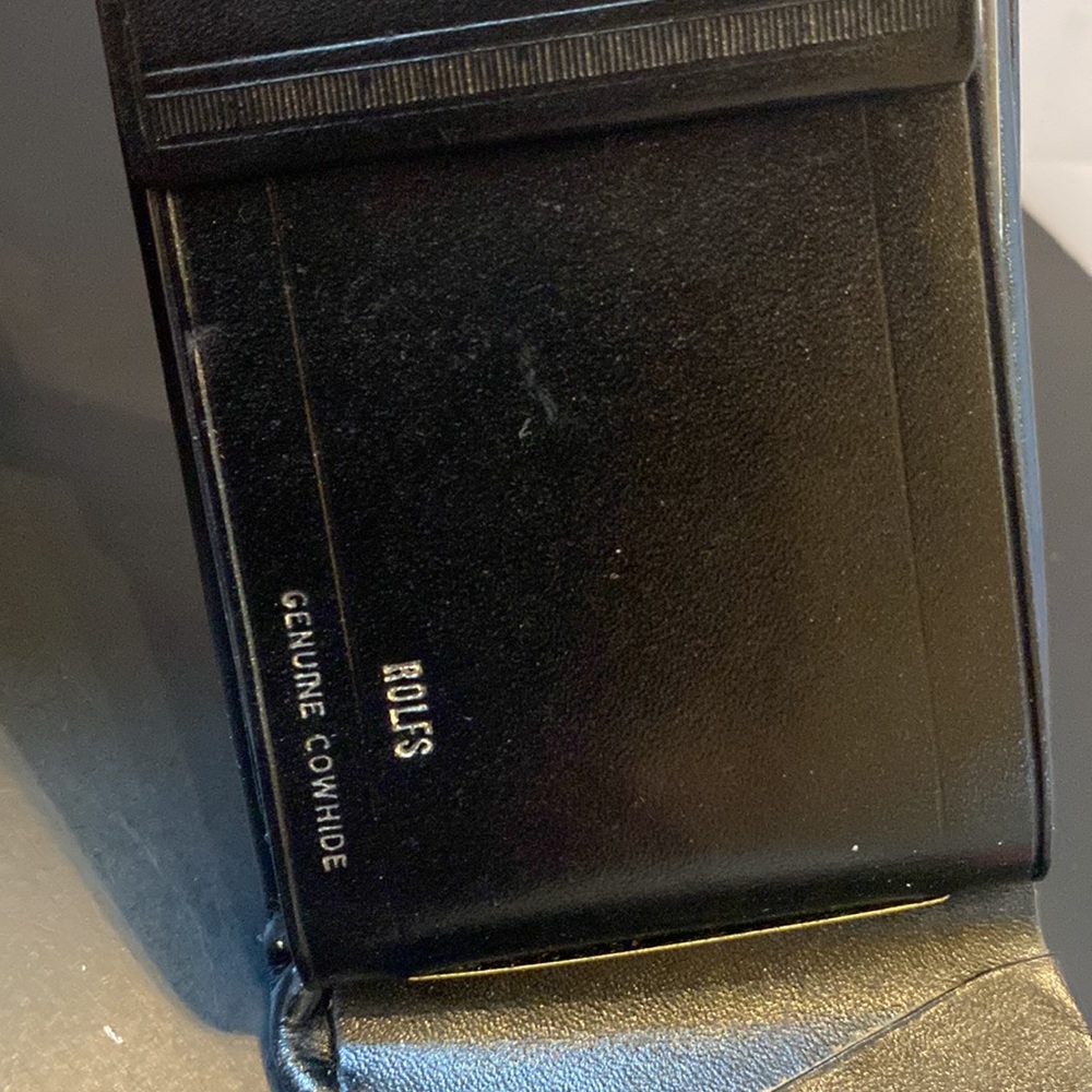 Men’s VTG Rolf’s black bifold genuine cowhide wallet